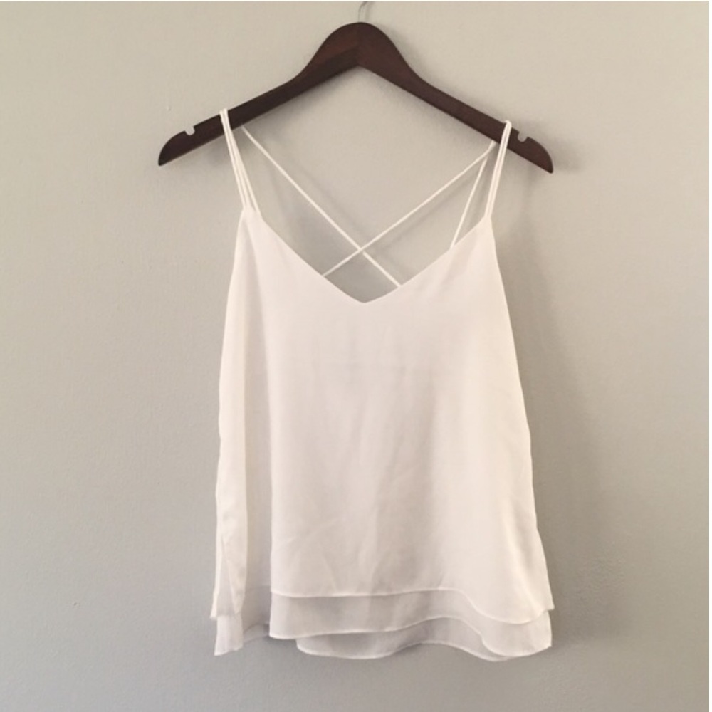 White Chiffon Tank
